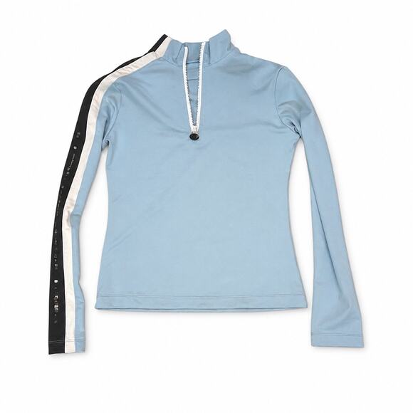 Champion Jackets & Blazers - Champion 1/4 zip long sleeve athletic top in light blue with stripe. Women L